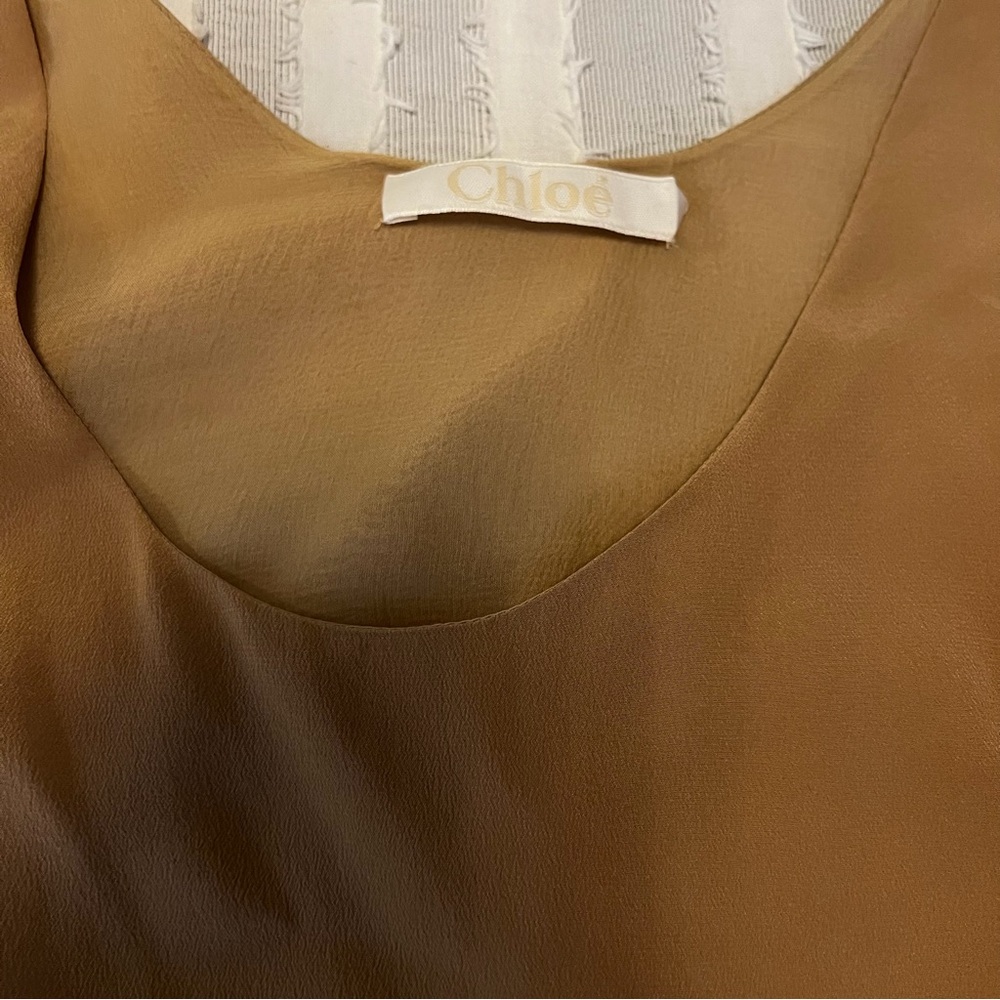 Chloé Silk Scoop Neck Top - Picture 4 of 6